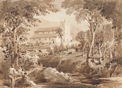 Ambleside kirkko, Cumbria (wc paperilla) tekijältä John Harden