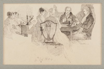 An Evenings Entertainment, 1804 (kynä ja muste paperille) tekijältä John Harden