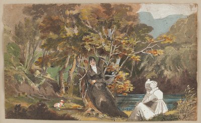 Borrowdale, 1810 (wc paperille) tekijältä John Harden