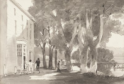 Lautta, 1814 (wc paperilla) tekijältä John Harden