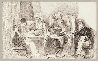 Sairas ja lepäävä, 1824 tekijältä John Harden