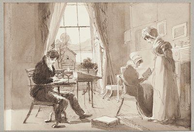 Kesämaja, 1824 (wc paperille) tekijältä John Harden