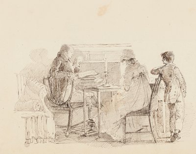 Kolme takan ääressä, 1805 tekijältä John Harden