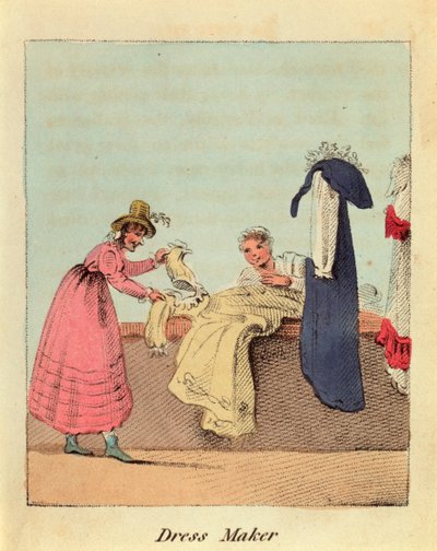 "Dress Maker", 1818 tekijältä John Harris