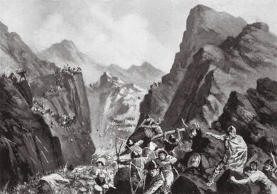 Kreikan armeijan tuhoaminen, 811 (litografia) tekijältä John Harris Valda