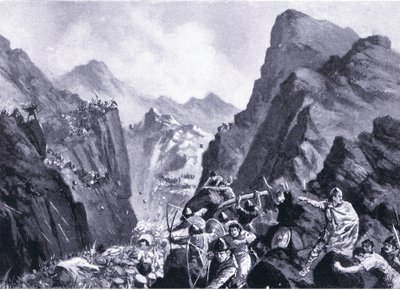 Kreikan armeijan tuhoaminen, kuva Hutchinsonin kansakuntien historiasta VOL 4 c.1920-luku tekijältä John Harris Valda