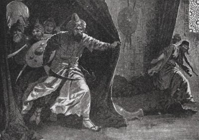 Kuninkaallisen kaartin kapina Damaskoksessa (litografia) tekijältä John Harris Valda