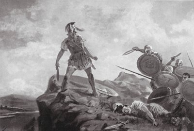 Philomeloksen kuolema (litografia) tekijältä John Harris Valda