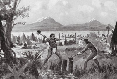 Meksikon kaupungin säätiö (litografia) tekijältä John Harris Valda