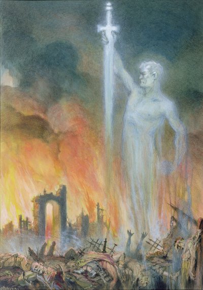 The Oppressed Will Rise Again (wc ja värikynä paperille) tekijältä John Harris Valda
