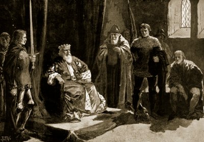 Owen Glendowerin parlamentti, joka sai aikaan Walesin itsenäisen hallinnon. tekijältä John Harris Valda