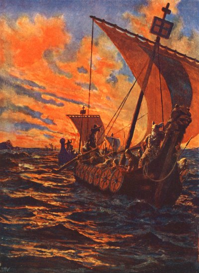 Viikinkien paluu (värilitro) tekijältä John Harris Valda