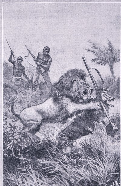 The end of Livingstone, Newnes Pictorial Knowledge, julkaisija Newnes, noin 1950-luku (litho) tekijältä John Harris Valda