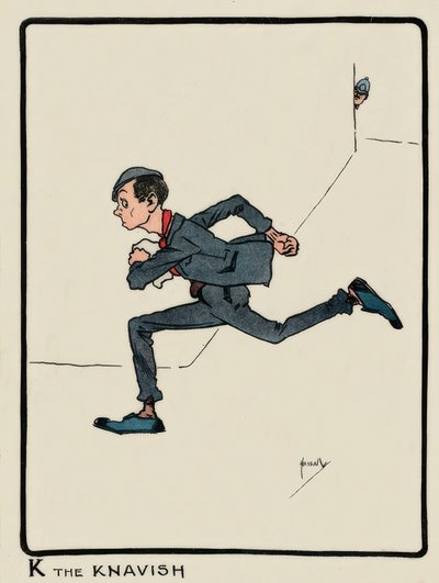 K the Knavish / J. Hassall / piirustus, 1903 tekijältä John Hassall