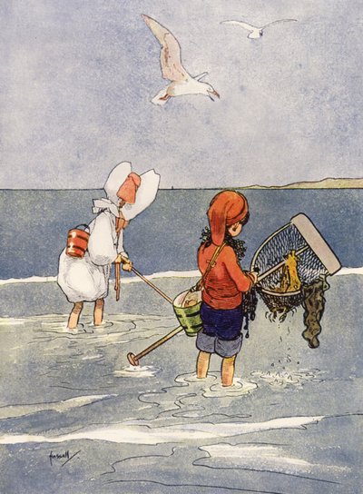 "Katkarapu on hauskaa" (väri litho) tekijältä John Hassall