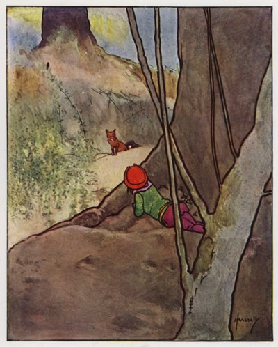 Kettu (väri litho) tekijältä John Hassall
