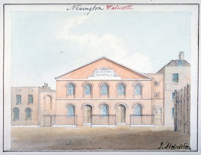 Beresford Chapel, Beresford Street, Southwark, Lontoo, 1824 tekijältä John Hassell