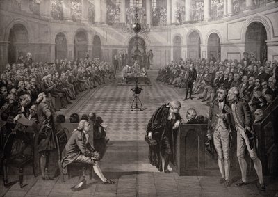 The Irish House of Commons, AD 1790, College Green, Dublin, "The Illustrated London News", 4. lokakuuta 1886 tekijältä John Hayter