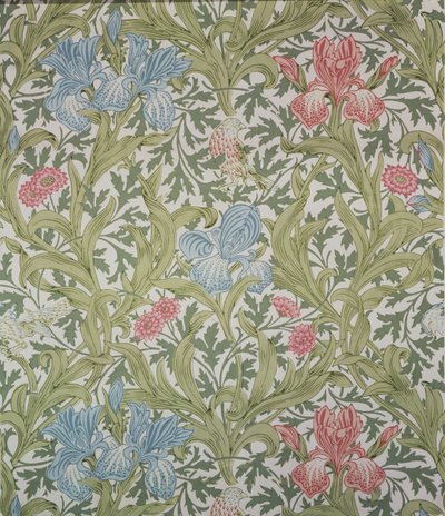 Iris-tapetti, jonka on suunnitellut John Henry Dearle (1860-1932) Morris und Companylle, 1902 tekijältä John Henry Dearle