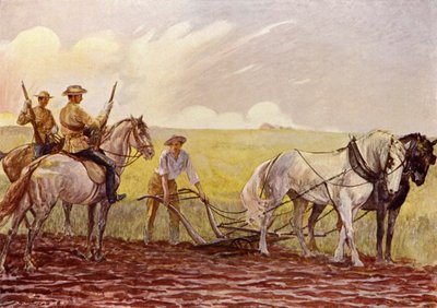 Kanadan ratsupoliisi (väri litho) tekijältä John Henry Frederick (after) Bacon