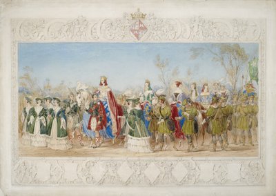 Jane Georgiana, Lady Seymour, Kauneuden kuningatar lyijykynä ja wc paperille. tekijältä John Henry Nixon