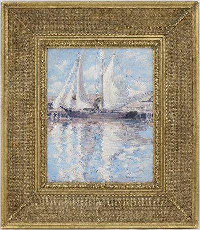 Kuivauspurjeet, n. 1900 tekijältä John Henry Twachtman