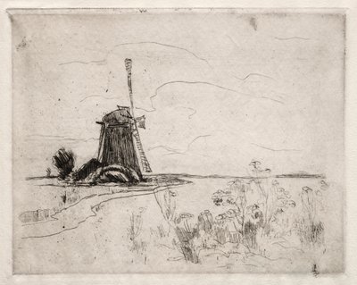 Mill and Weeds, Hollanti. tekijältä John Henry Twachtman
