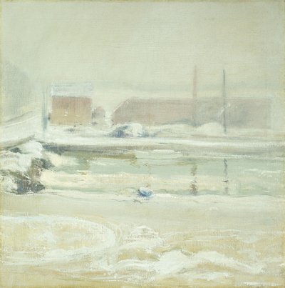 Jokikohtaus Cos Cobissa, tekijältä John Henry Twachtman