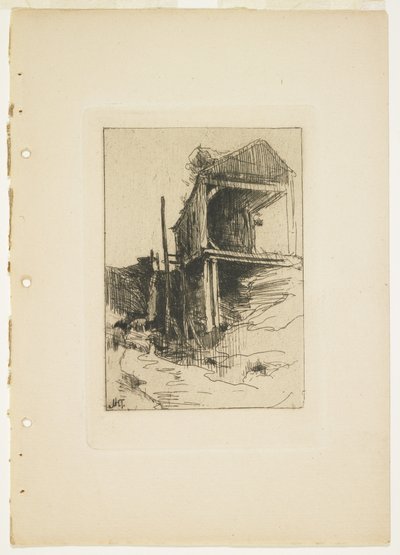 Hylätty tehdas, 1888-1889 tekijältä John Henry Twachtman