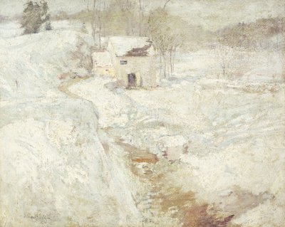 Talvimaisema, 1890-luku tekijältä John Henry Twachtman