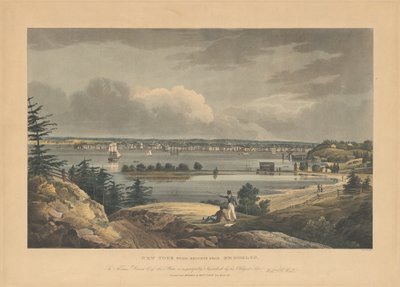 New Yorkista Heightsista lähellä Brooklynia tekijältä John Hill, after William Guy Wall