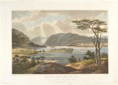 Näkymä Fishkill Lookingista West Pointiin tekijältä John Hill after William Guy Wall