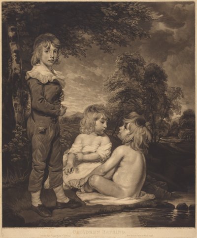 Kylpevät lapset (Hoppnerin lapset) tekijältä John Hoppner