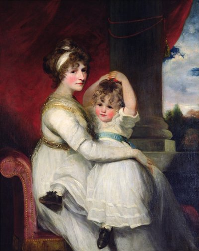 Georgina, Bathurstin kreivitär ja hänen poikansa, 1792 tekijältä John Hoppner