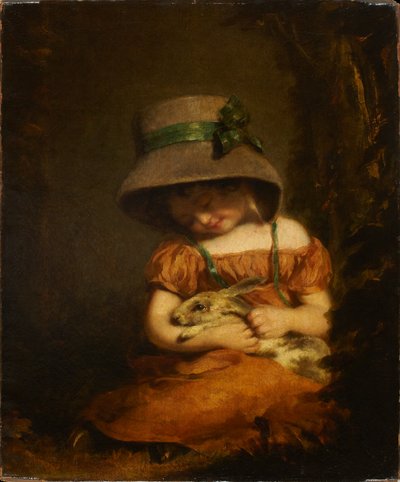 Tyttö ja kani tekijältä John Hoppner
