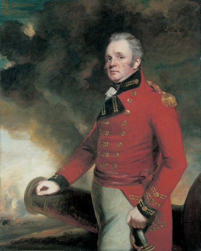 Kenraaliluutnantti Sir Thomas Maitland noin 1812 (öljy kankaalle) tekijältä John Hoppner