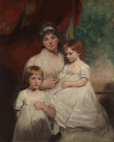 Rouva John Garden Ann Garden, 1769-1842 ja hänen lapsensa..., 1796 tai 1797. tekijältä John Hoppner