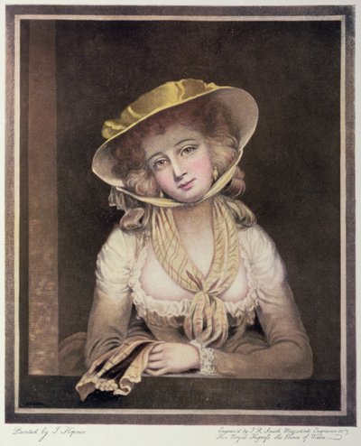 Sophia Westernin muotokuva, kaiverrettu J.R. Smith, 18 tekijältä John Hoppner