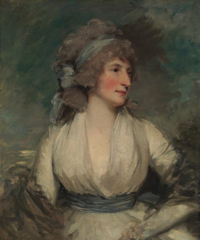 Naisen muotokuva, kääntöpuoli, nyt vuorauskankaalla peitetty Tutkimus lapsen päästä, 1790-luku. tekijältä John Hoppner