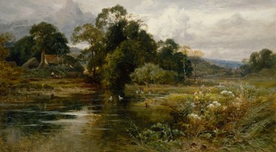 Lähellä Dorkingia, Surrey (öljy kankaalle) tekijältä John Horace Hooper