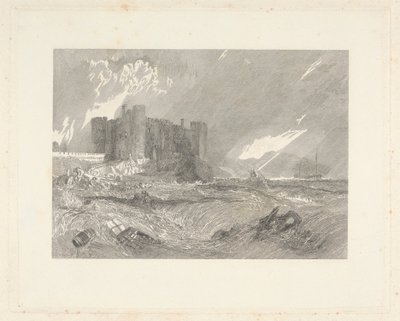 Laugharnen linna, Carmarthenshire tekijältä John Horsburgh