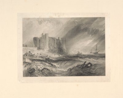 Laugharnen linna, Carmarthenshire tekijältä John Horsburgh