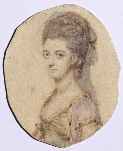 Charlotte Bertien muotokuva, os. Warren, Abingdonin 4. kreivitär, 1778. tekijältä John I. smart