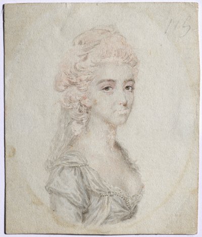 Naisen muotokuva, c. 1776. tekijältä John I. smart