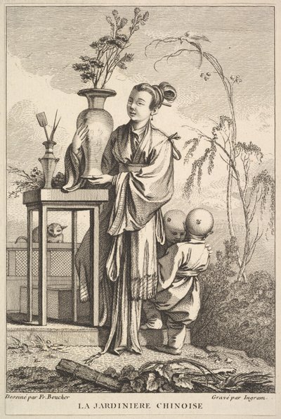 Kiinalainen puutarhuri, 1741-63. tekijältä John Ingram