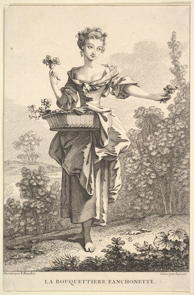 The Flower Girl Fanchonette, 1741-63. tekijältä John Ingram