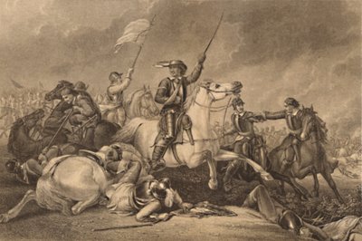 "Cromwell Marston Moorin taistelussa", 1886 tekijältä John J Crew