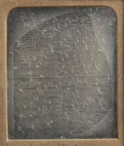 Rosettan kiven kopio, 1846-52. tekijältä John Jabez Edwin Mayall