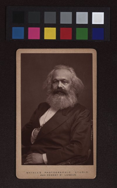 Karl Marx (1818–1883), filosofi, taloustieteilijä, poliittinen ajattelija tekijältä John Jabez Edwin Mayall