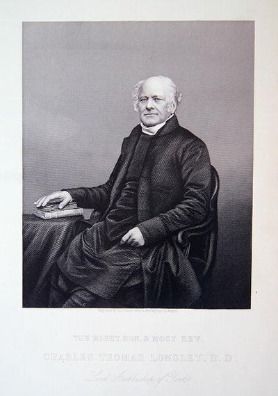 Hänen kunnianarvoisa ja kunnioitettavin Charles Thomas Longley, "The Drawing-Room Portrait Gallery of Emminent Personages" -teoksesta. tekijältä John Jabez Edwin Paisley (after) Mayall